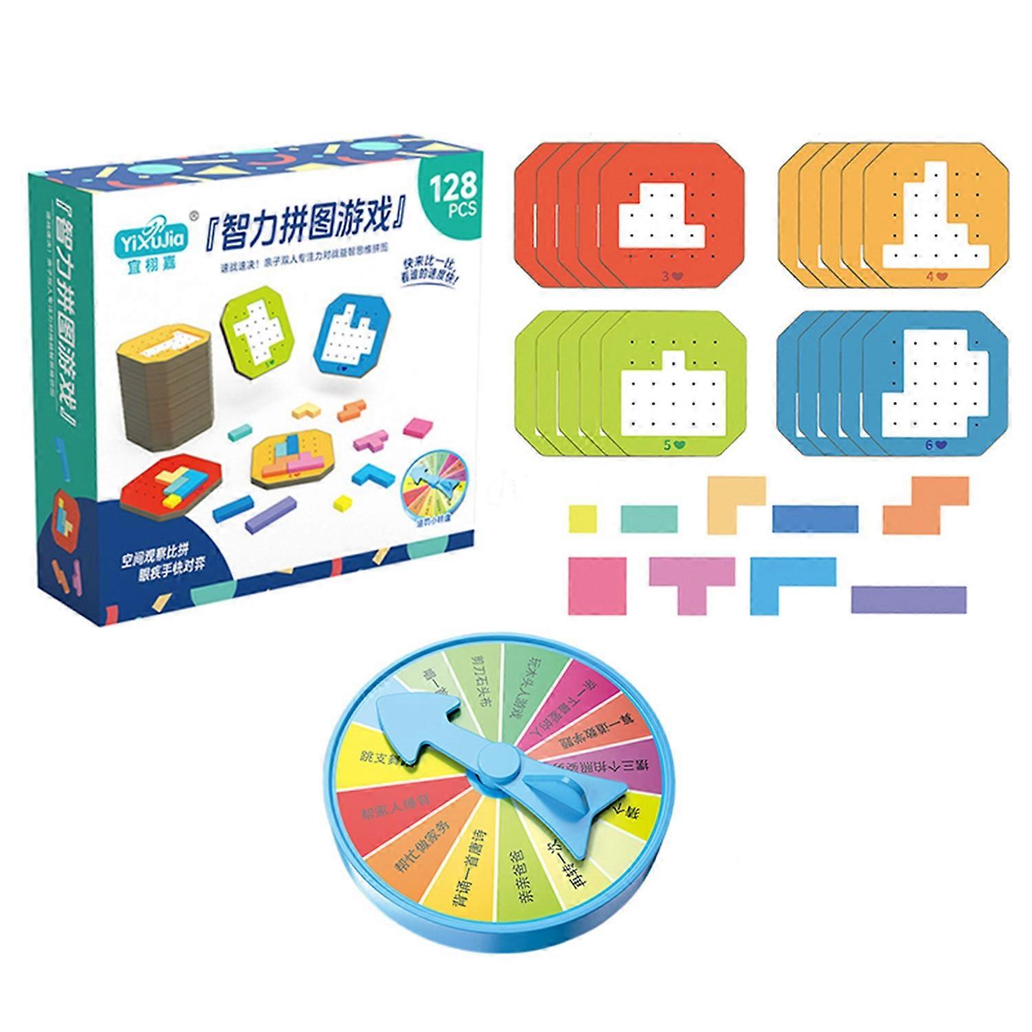 Colorful Block Puzzle Game Parent-child Interactive Focus Fine Motor Skills Development Educational