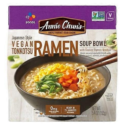 Annie Chun's Ramen Soup Bowl Japanese-Style Vegan Tonkotsu ,5.4 Oz (Case Of 6)
