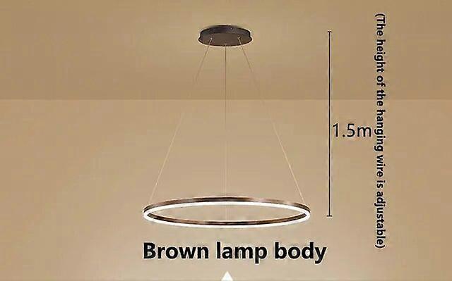 İskandinav Minimalist Halka Led Tavan Avize Masa Yemek Odası Mutfak Yatak Odası Kolye Işıkları Ev Dekorasyonu Fikstür için Kısılabilir