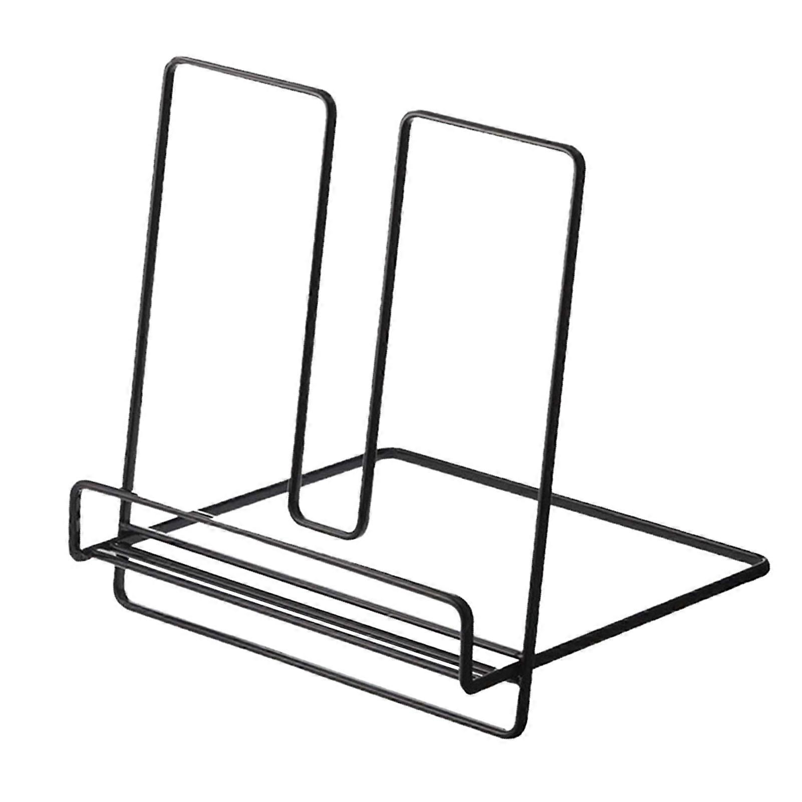 Black Foldable Iron Display Stand for Kids Simple Multifunction Folding Book Stand - Rust Prevention