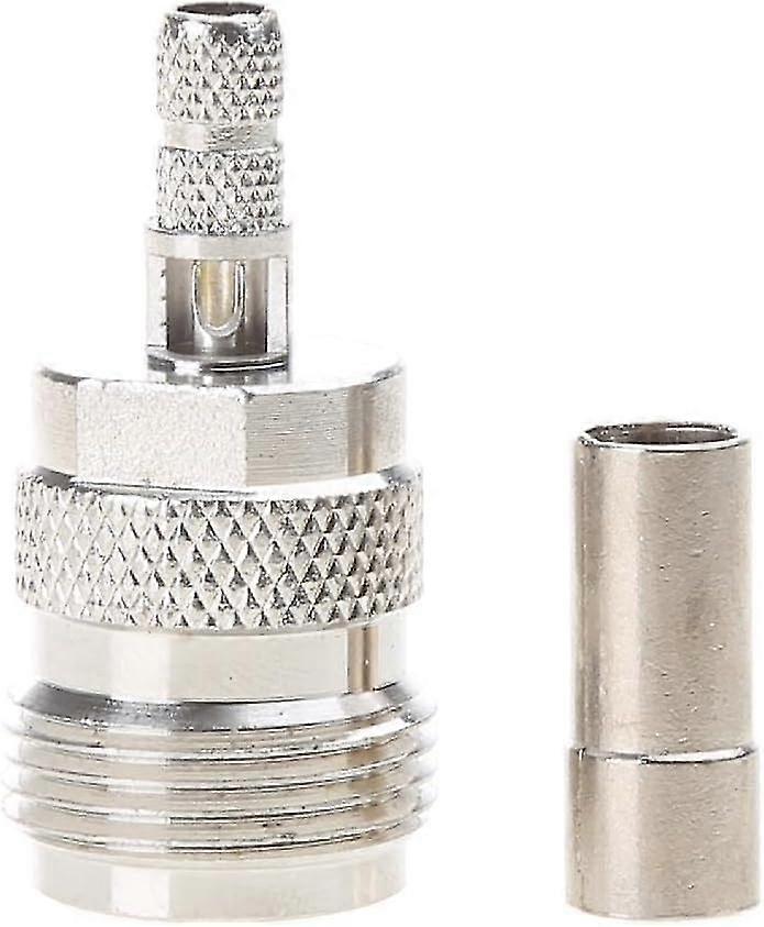 N Female RF Connector 5pcs Adapter Kit for RG58 RG142 RG400 LMR195 Coaxial Cables Perfect for WiFi Antennas Radios and Routers