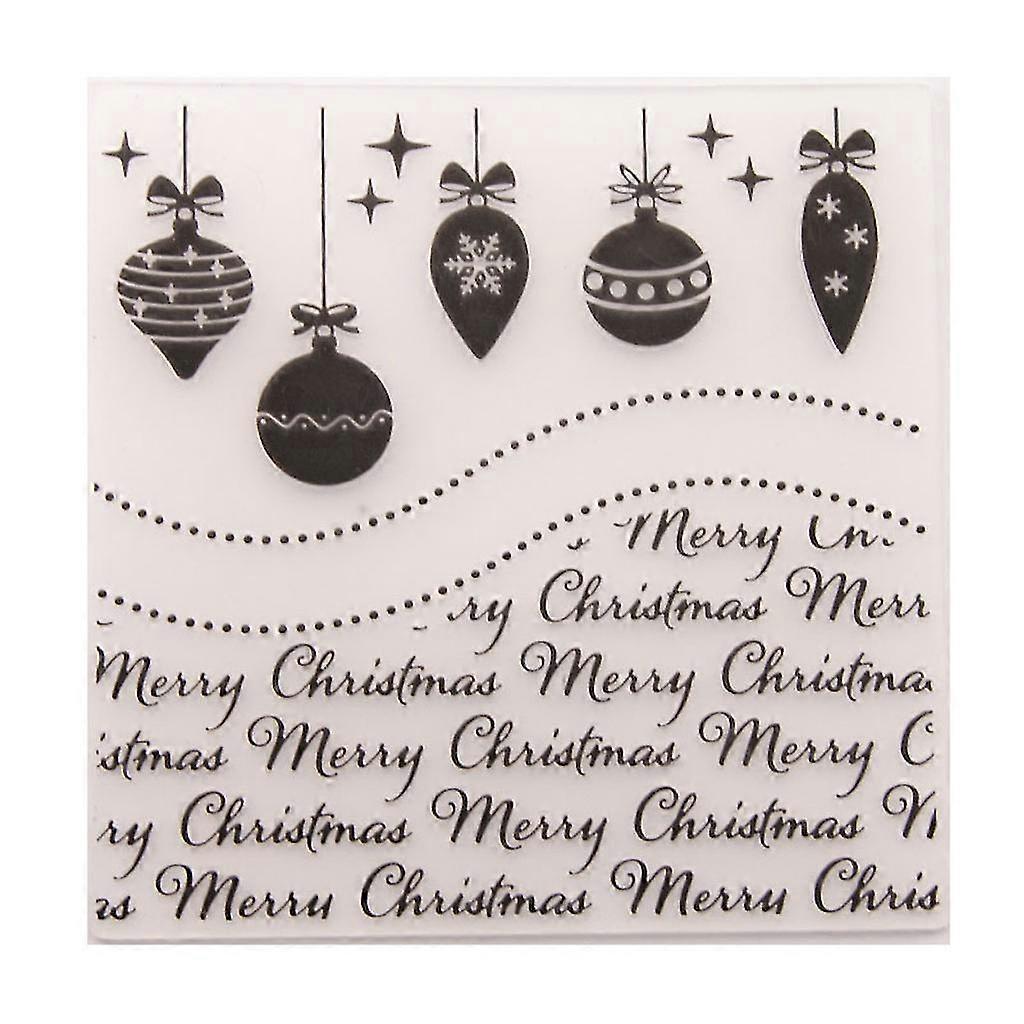 Merry Christmas Embossing Folder Template Scrapbooking Photo Album Card Paper
