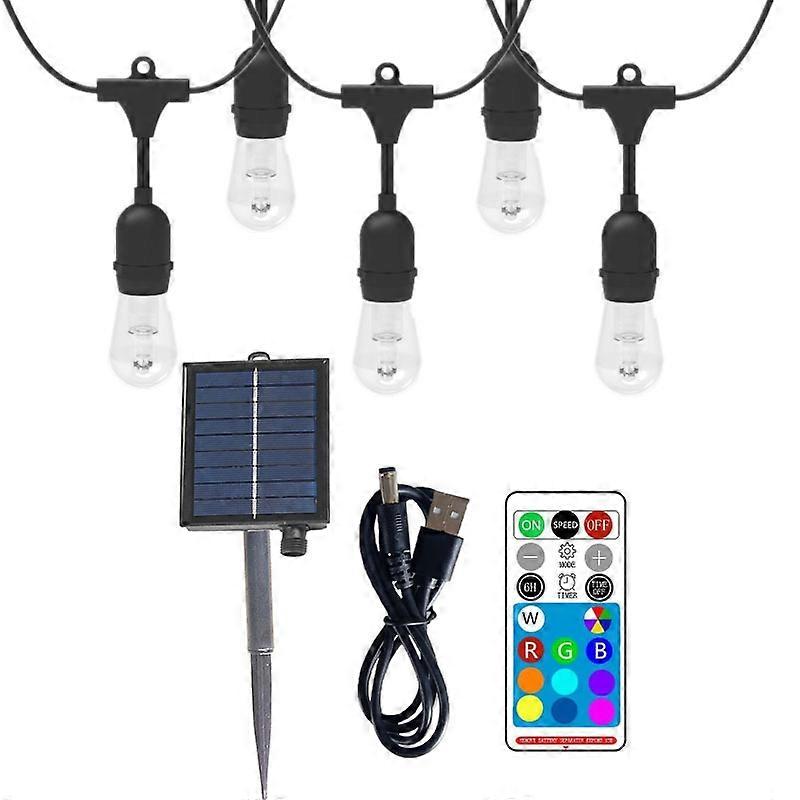 Outdoor Solar RC RGB String Light Color Light