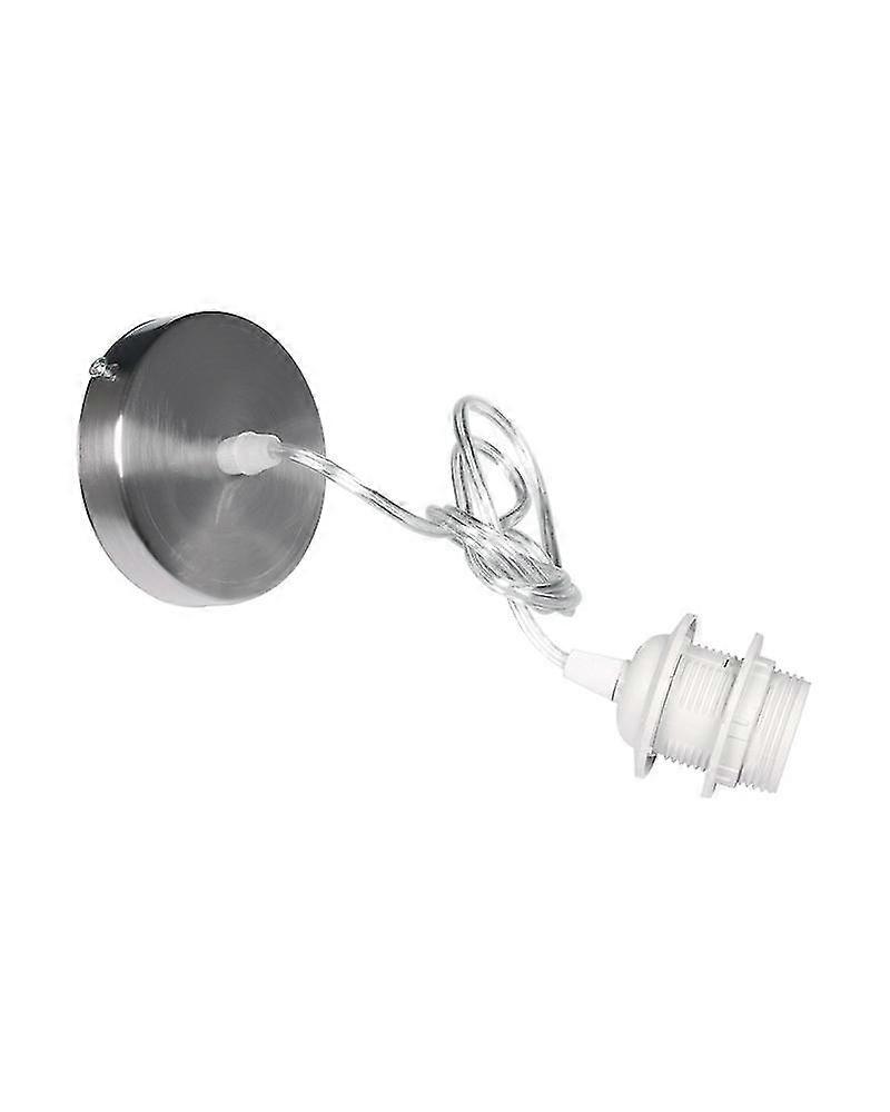 Nickel Single Pendant With Transparent Cable