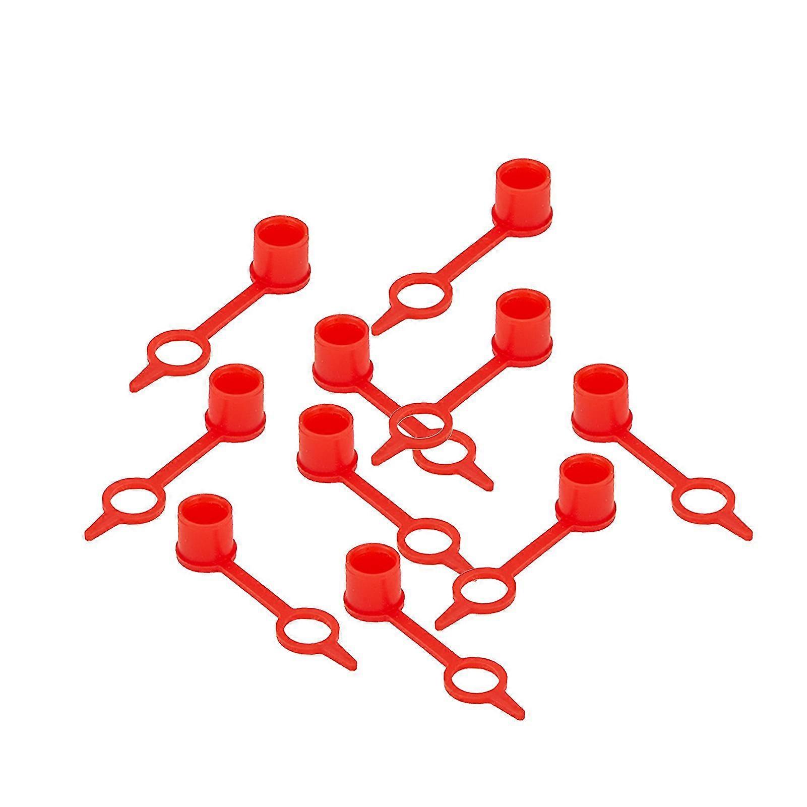 10pcs Replacement Red Universal Grease Nipples Cap Covers Brake Bleeder Nozzle