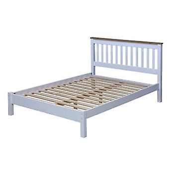 Capson White 4'6" Slatted Lowend Bedstead