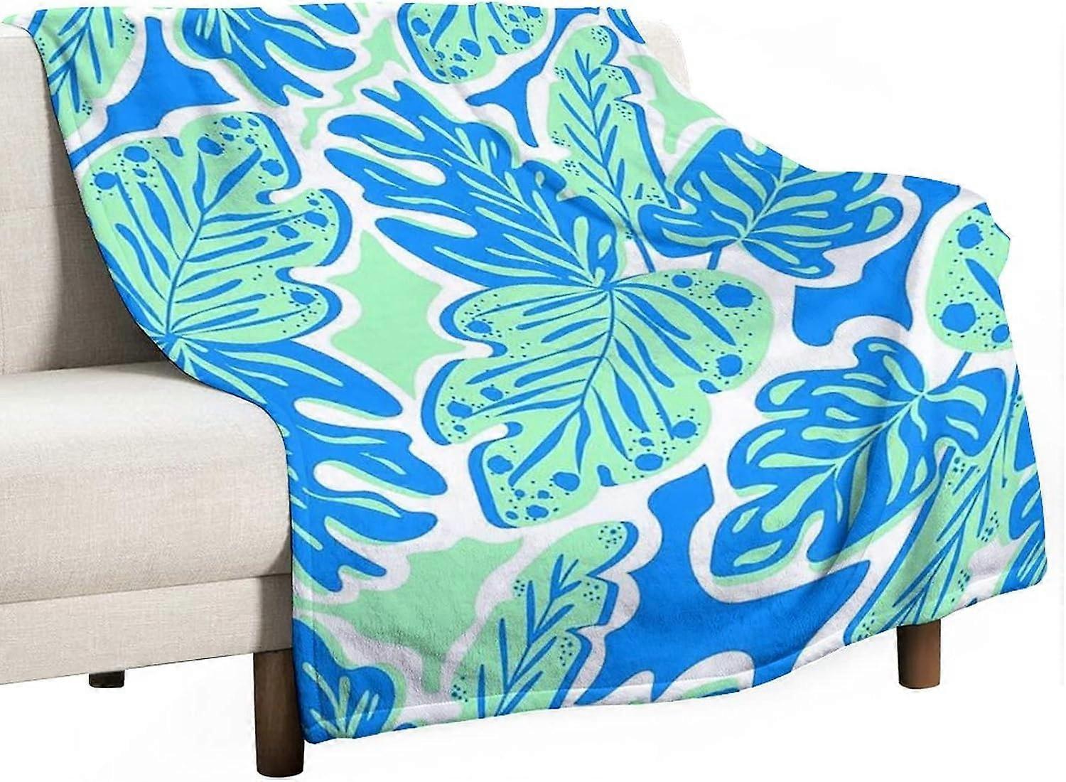 Fleece Floral Blanket Soft Flannel Throw Blankets for Couch Beds Sofa Warm Blanket Fluffy Blanket