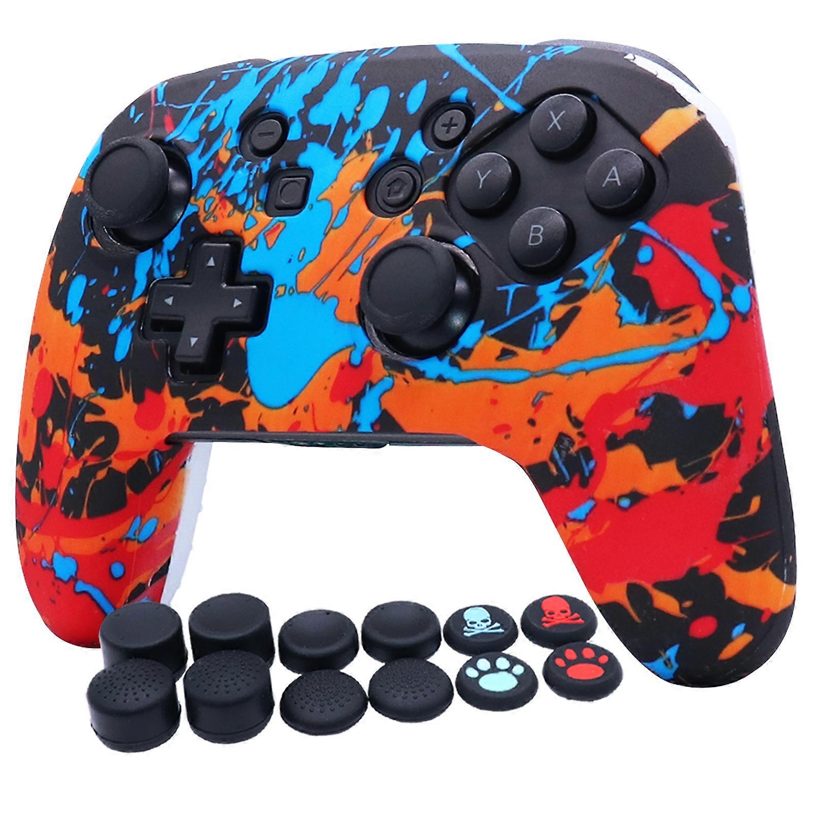Étuis de protection en silicone pour Nintendo Switch Pro Controller Skin Case Manette de jeu JoystickCover Switch Pro Accessoires de jeux vidéo