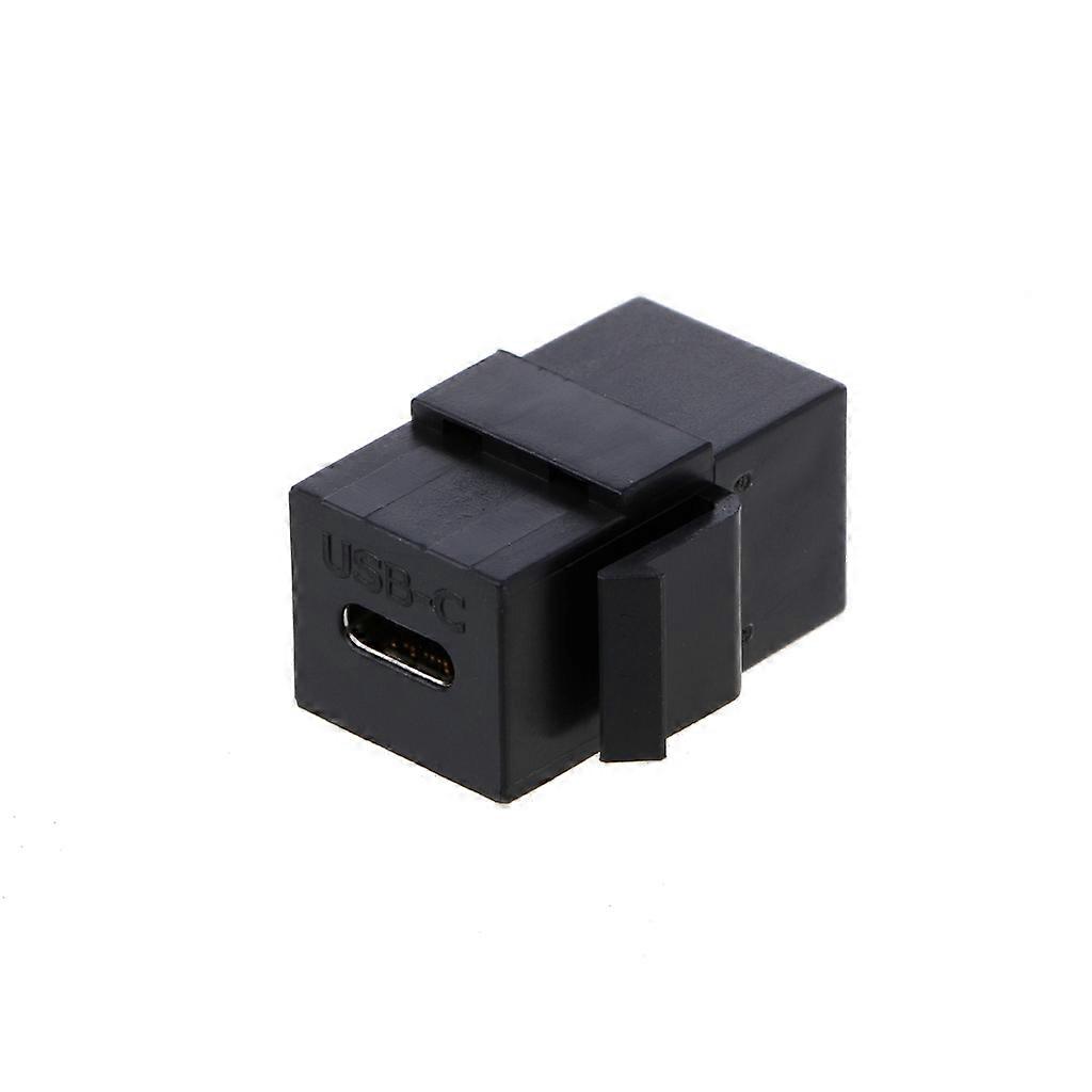 USB 3.1 Type C Jack Inserts Female to Female Coupler Snap-in Connector Durable