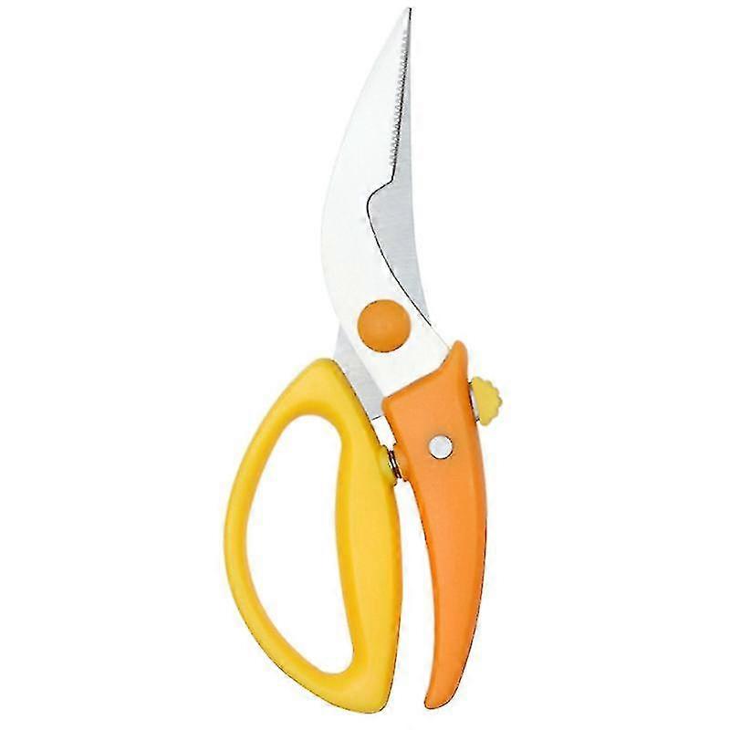 1pc Kitchen Gadget Chicken Bone Scissors Shear Professional Kitchen Scissors Multifunctional For Home (orange)