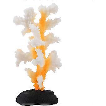 Artificial Luminous Coral Silicone Simulation Coral Underwater Landscaping Ornament(yellow)