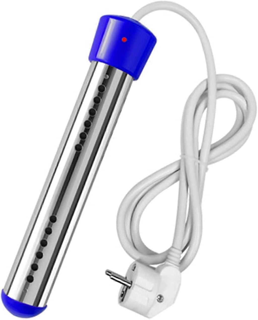 2000W Electric Water Heater Boiler Hot Water Instant Immersion Dip Cup Macine Heater Portable Portable Pool EU Plug Silverblue