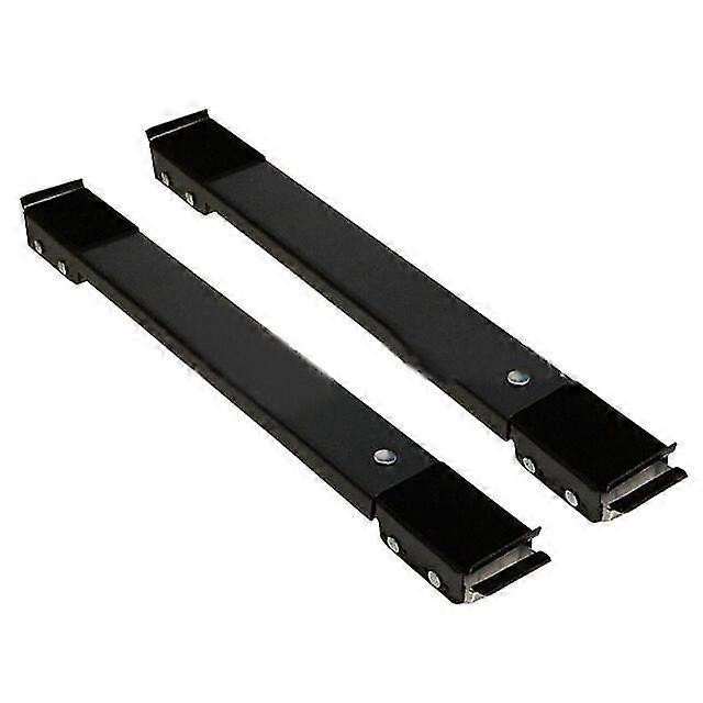 2pcs מכונת כביסה לעמוד כלי הזזה מקרר בסיס נייד סוגר סוגר מקרר לעמוד גלגל שחור