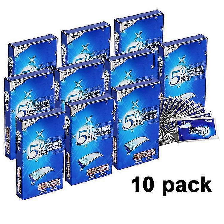 10 Box Teeth Whitening Strips 7/14 Pair Whitening Strips Insensitive Formula Whitening Teeth