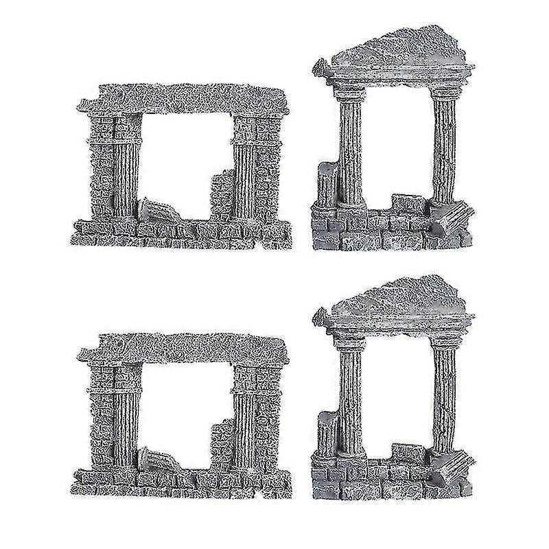 4pcs Roman Pillar Model