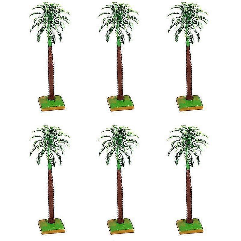 6pcs Coconut Tree Cake Toppers