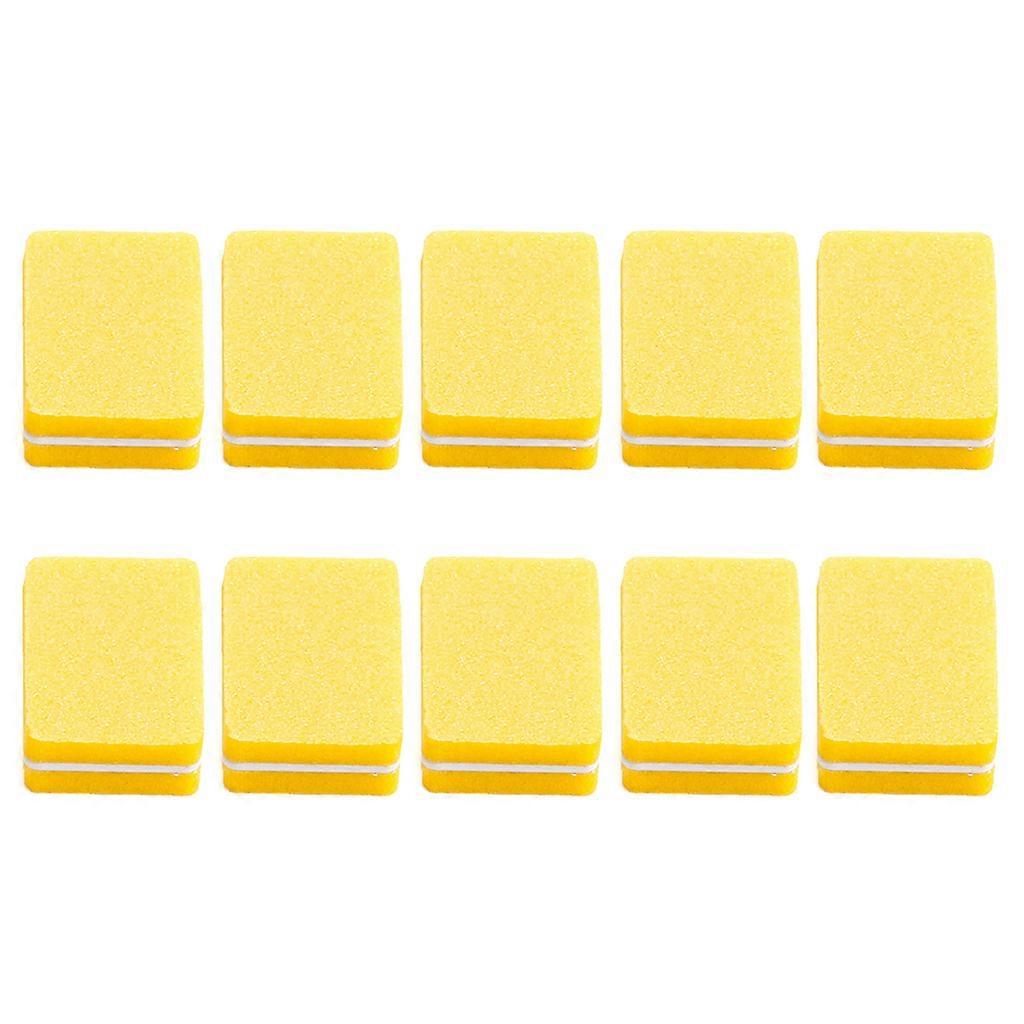 10pcs Double-sided Mini Nail File Blocks Colorful Nails Polish Sanding Buffer Strips Polishing