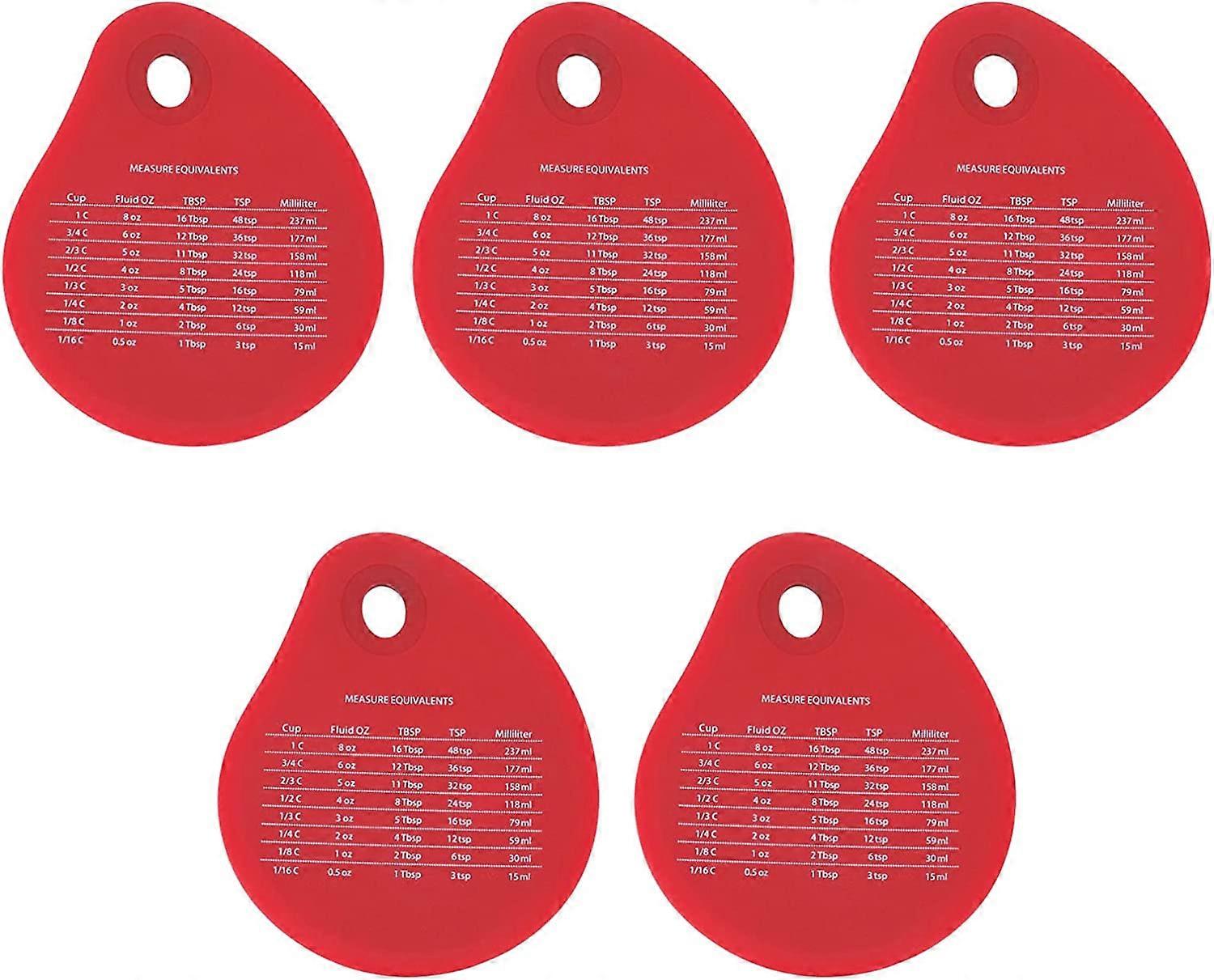 5 pcs Silicone Bench Scraper
