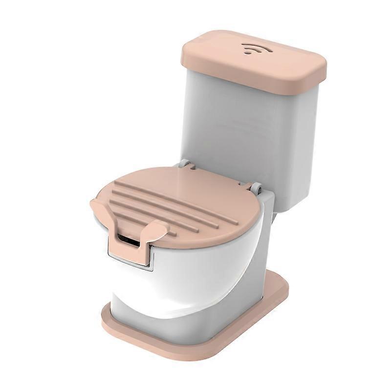 Angle Adjustment Solid Base Non-Slip Phone Stand Portable Mini Toilet Shape Mobile Phone Bracket for Office