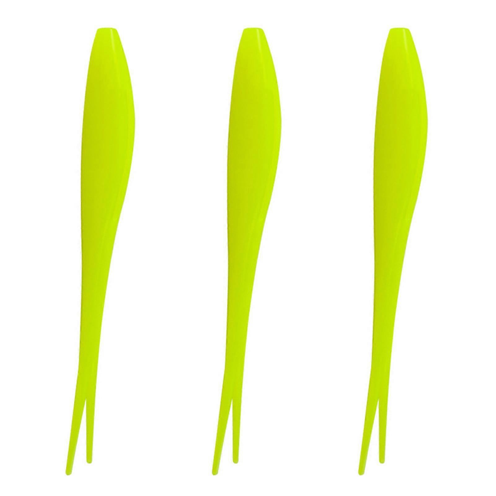 QingHai 3Pcs 17cm/16g Soft Lure High Elasticity Bite Resistant Tempting Simulation Large Forked Tails Floating Lures Fishing Accessories
