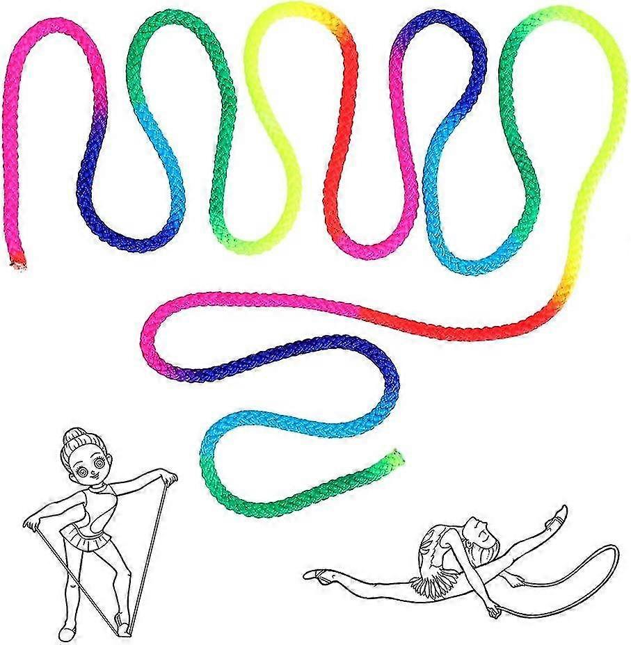 Corde De Gymnastique Rythmique Arc-en-ciel - Nylon Compétition - Pour Entraînement Et Compétition