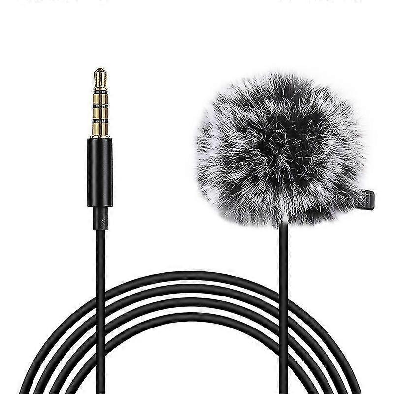 1.5m 3.5mm Jack Lavalier Wired Condenser Microphone