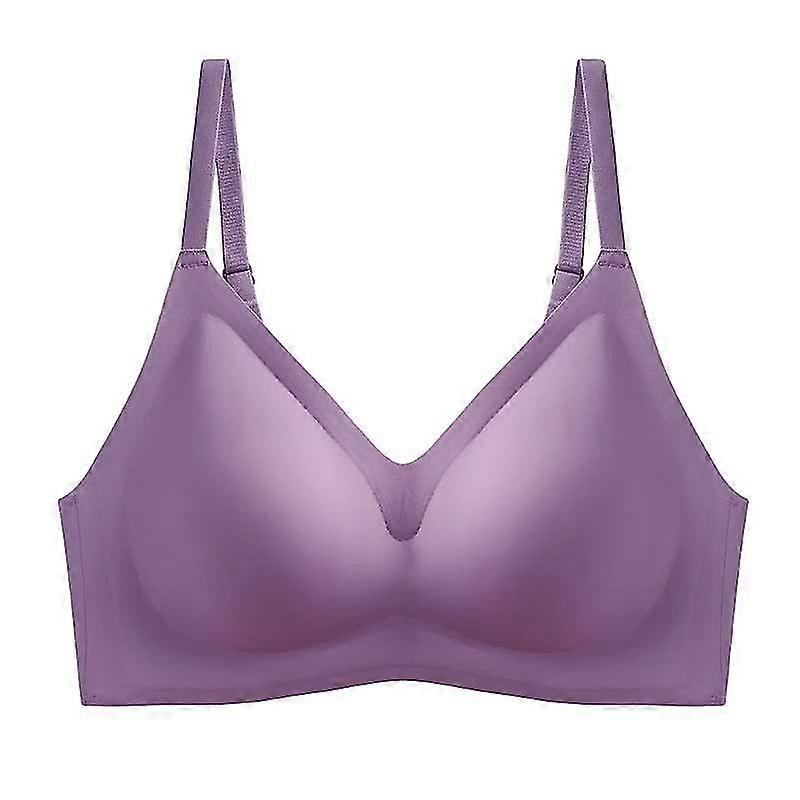 -piece Viscose Seamless Underwear Back Rows Double-le Receiving Auxiliary Milk Push-up Rubber Non-wired Bra