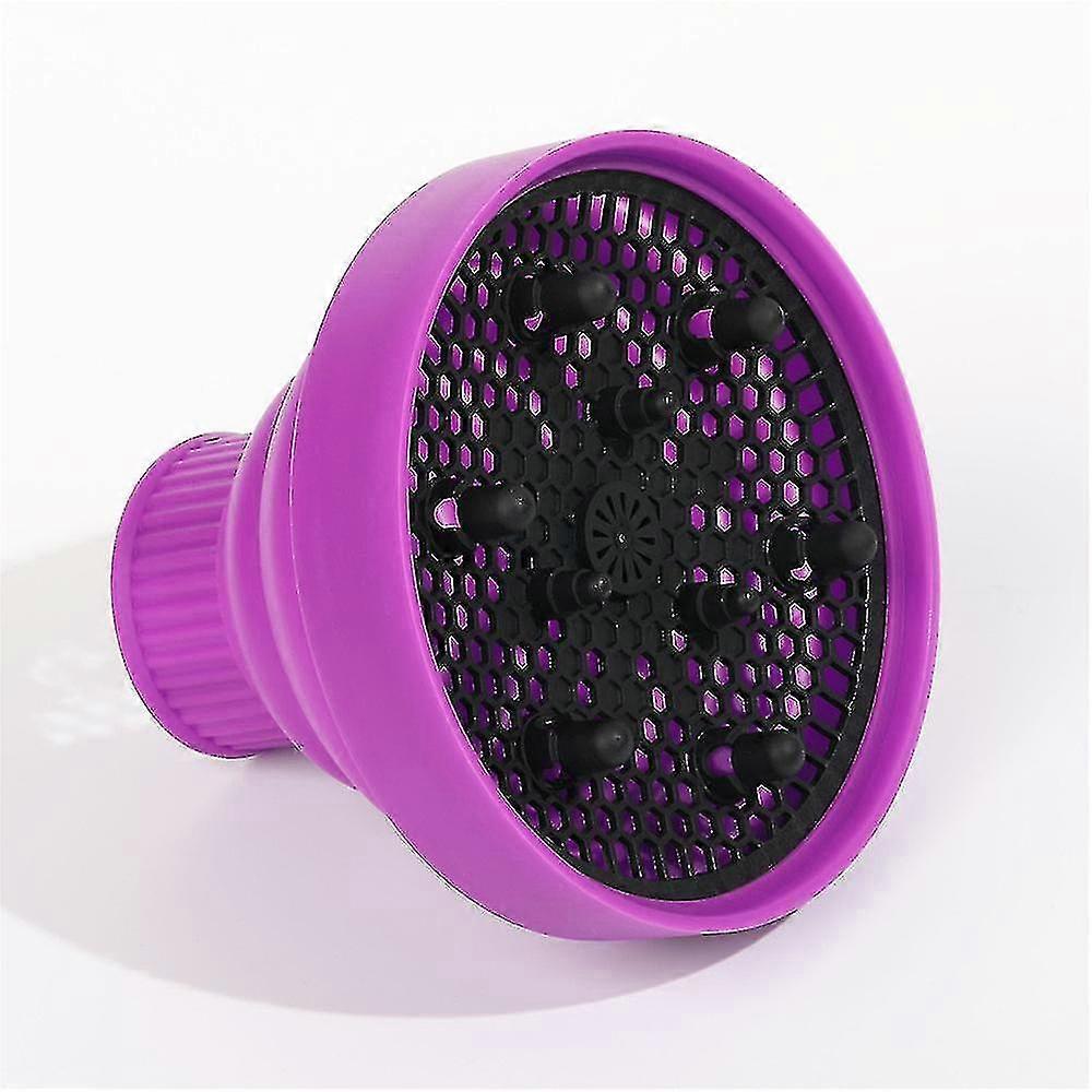 Silic Hdryer Diffuser Folding H Blower Hing Styling Tool Purple- Aespa