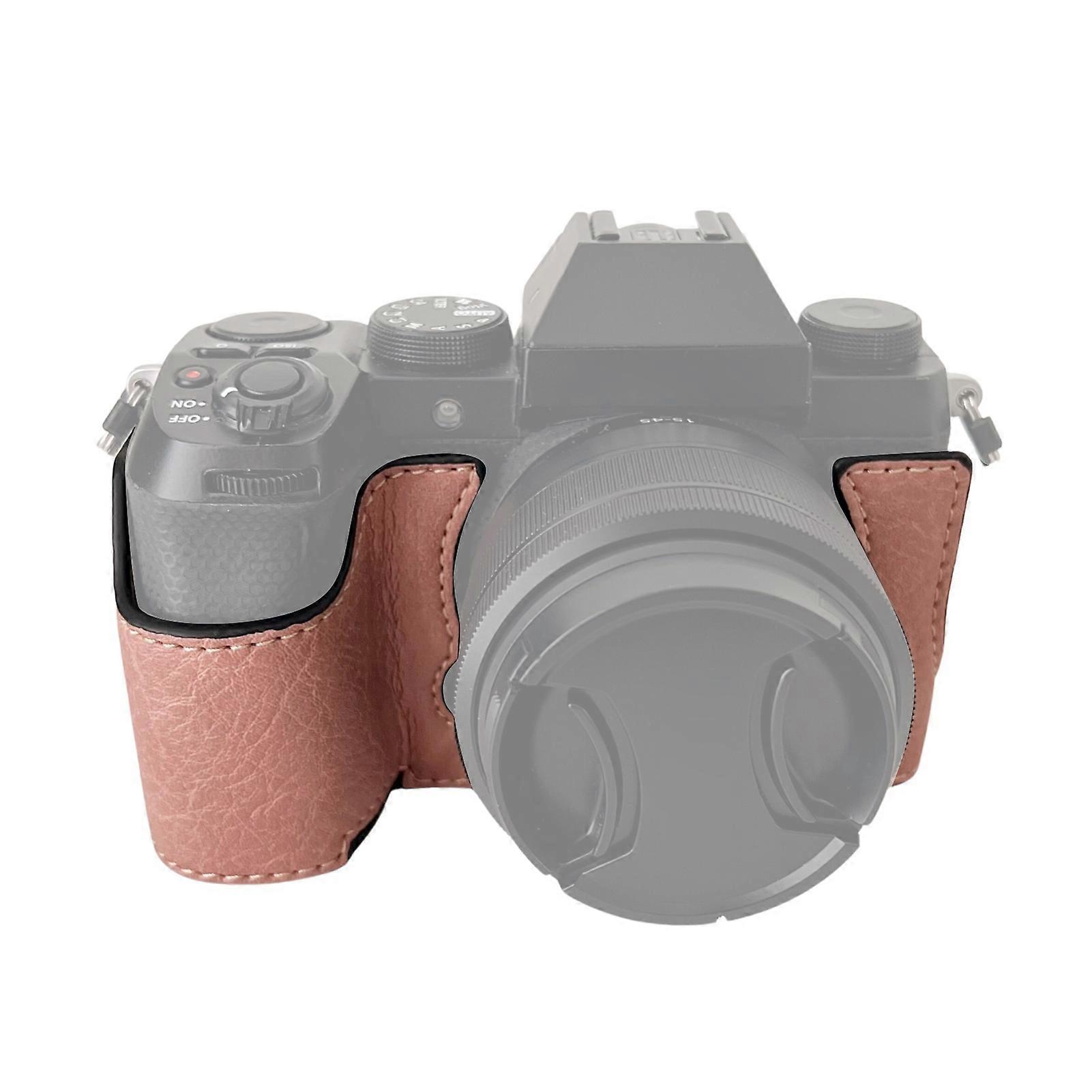 Portable Camera Protective Case Retro Style Camera Case Carry Bag Opening Bottom Design with Shoulder Strap Replacement for Fujifilm XS20/X-S20 Camer