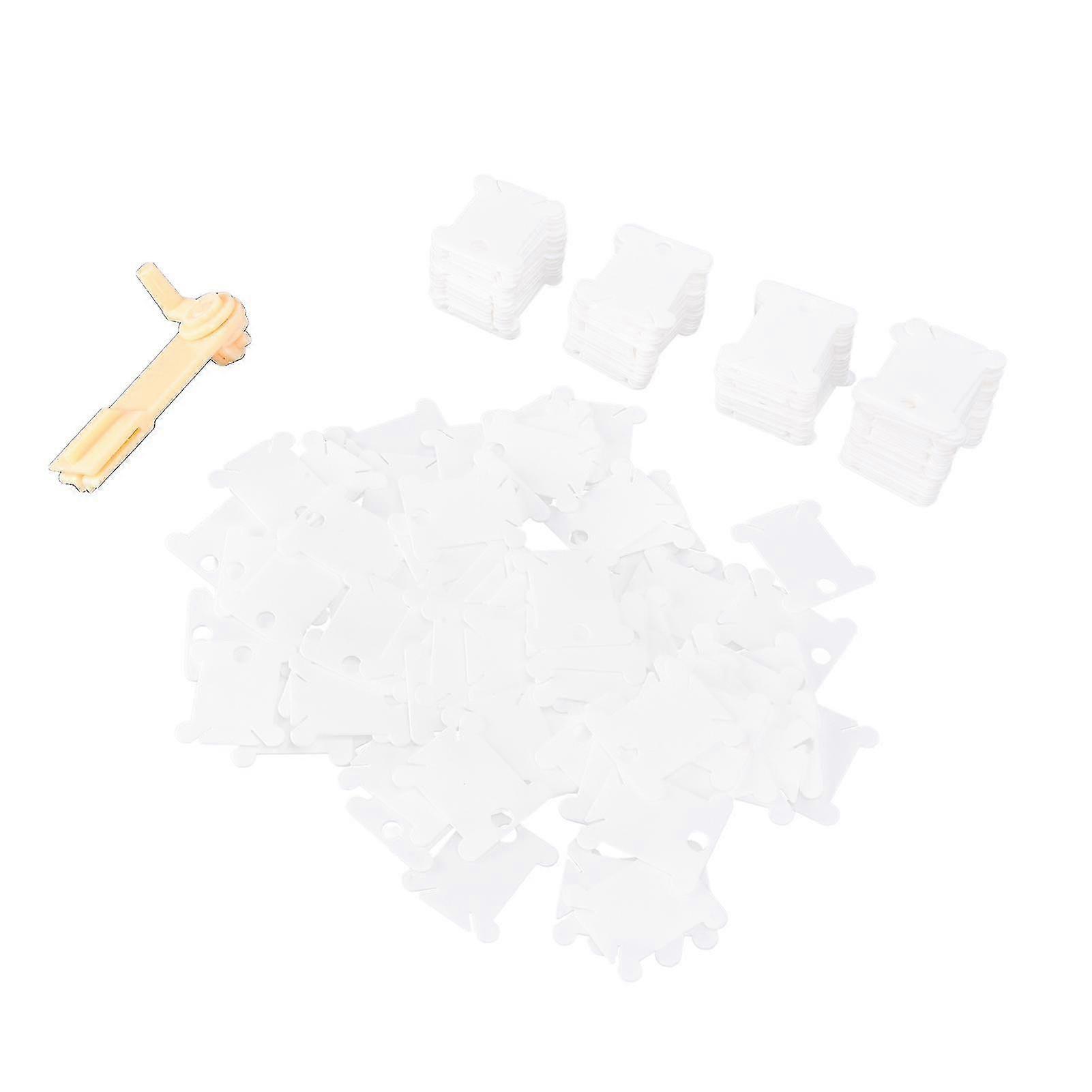 Embroidery Thread Organizer - Plastic Floss Bobbin for Easy Winding, Durable and Strong, Long-Term Use