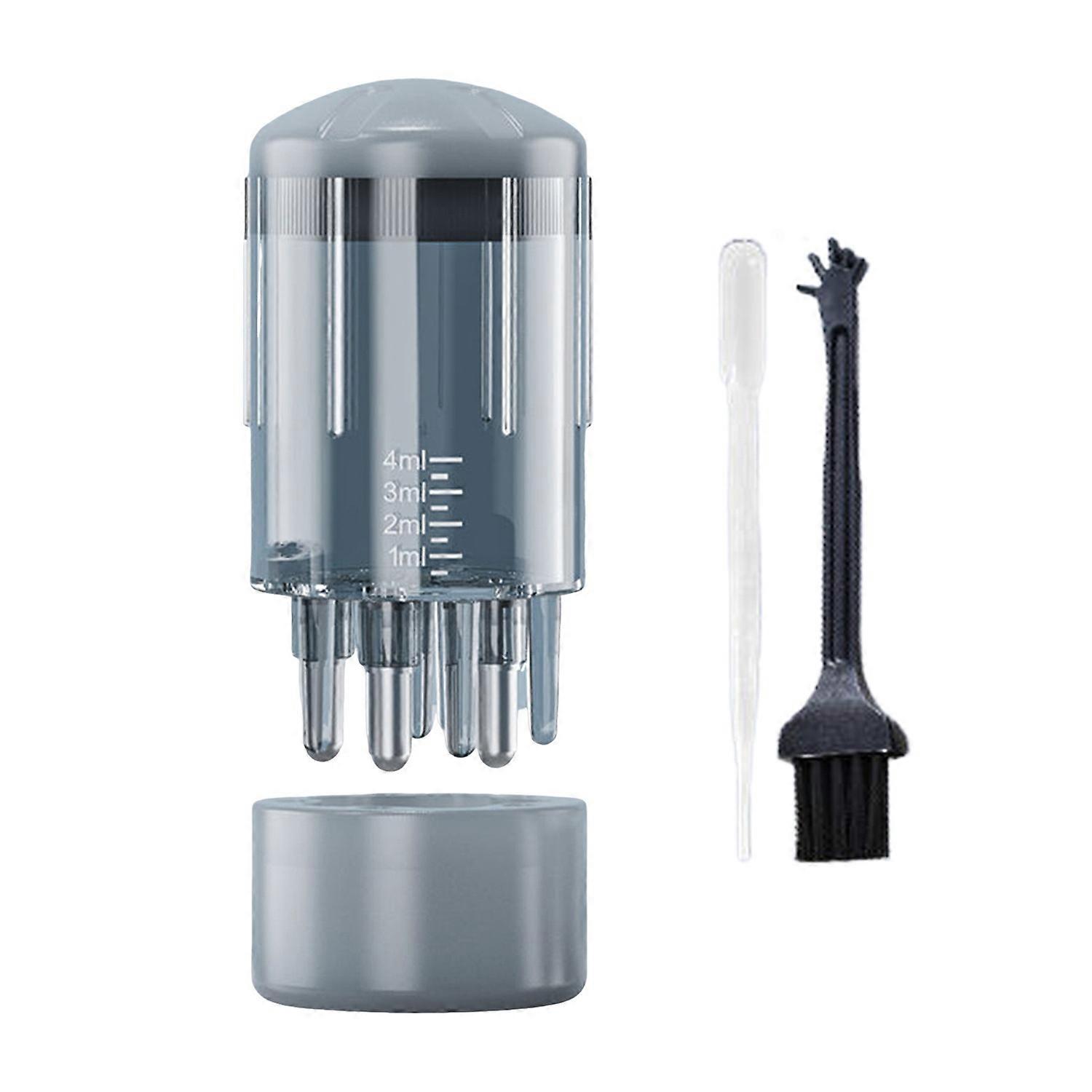 3ML Hair Oil Applicator with Precise Scale Scalp Massage Applicator Comb Clear Portable Hair Serum