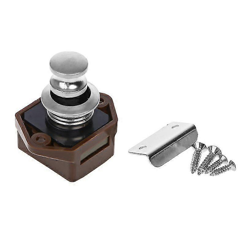 Push Button Catch Lock Drawer Door Keyless Latch Knob For Catamaran Camper Home