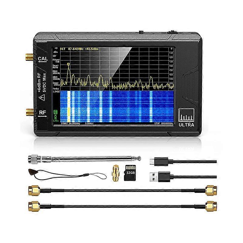 Ultra 4 Zoll Spektrumanalysator Handheld TINY SA Frequenzanalysator 100 KHz-5,3 GHz 32 GB Karte hinzufügen Netzwerktester