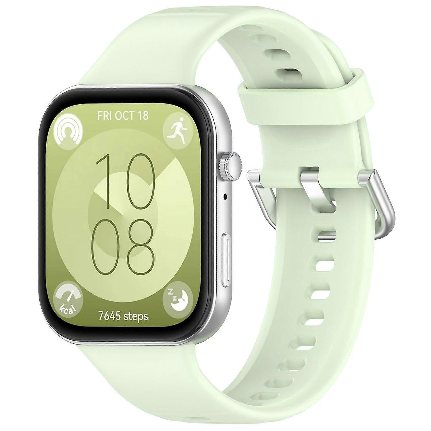 For Huawei Watch Fit 4 / 4 Pro / 3 high-quality silicone band light green