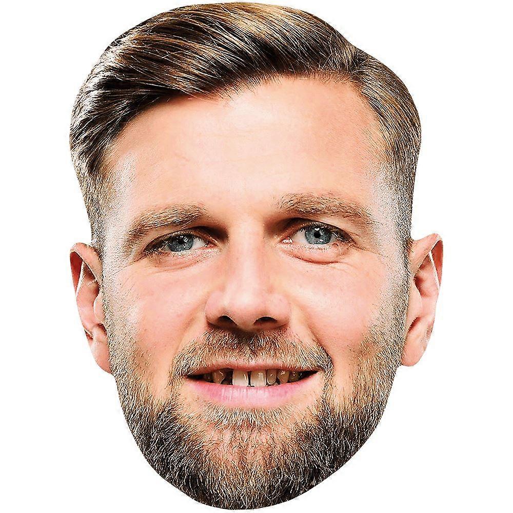 Niclas Füllkrug (Beard) Celebrity Mask, Flat Card Face