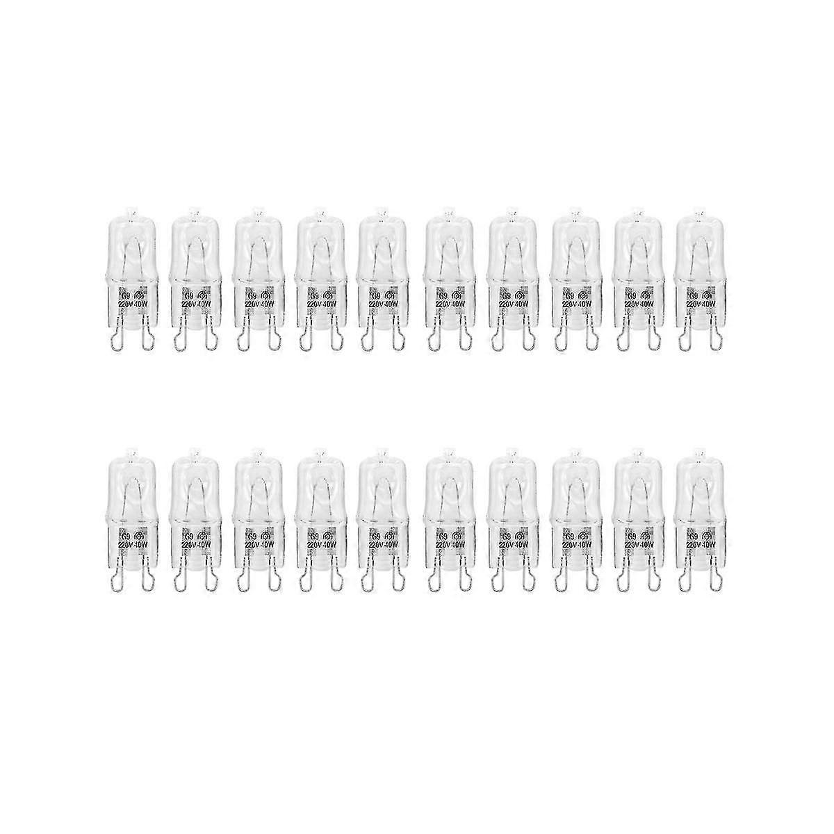 G9 Halogen Bulb High Temperature Resistant 40W for Oven Microwave Refrigerator Appliance Replacement