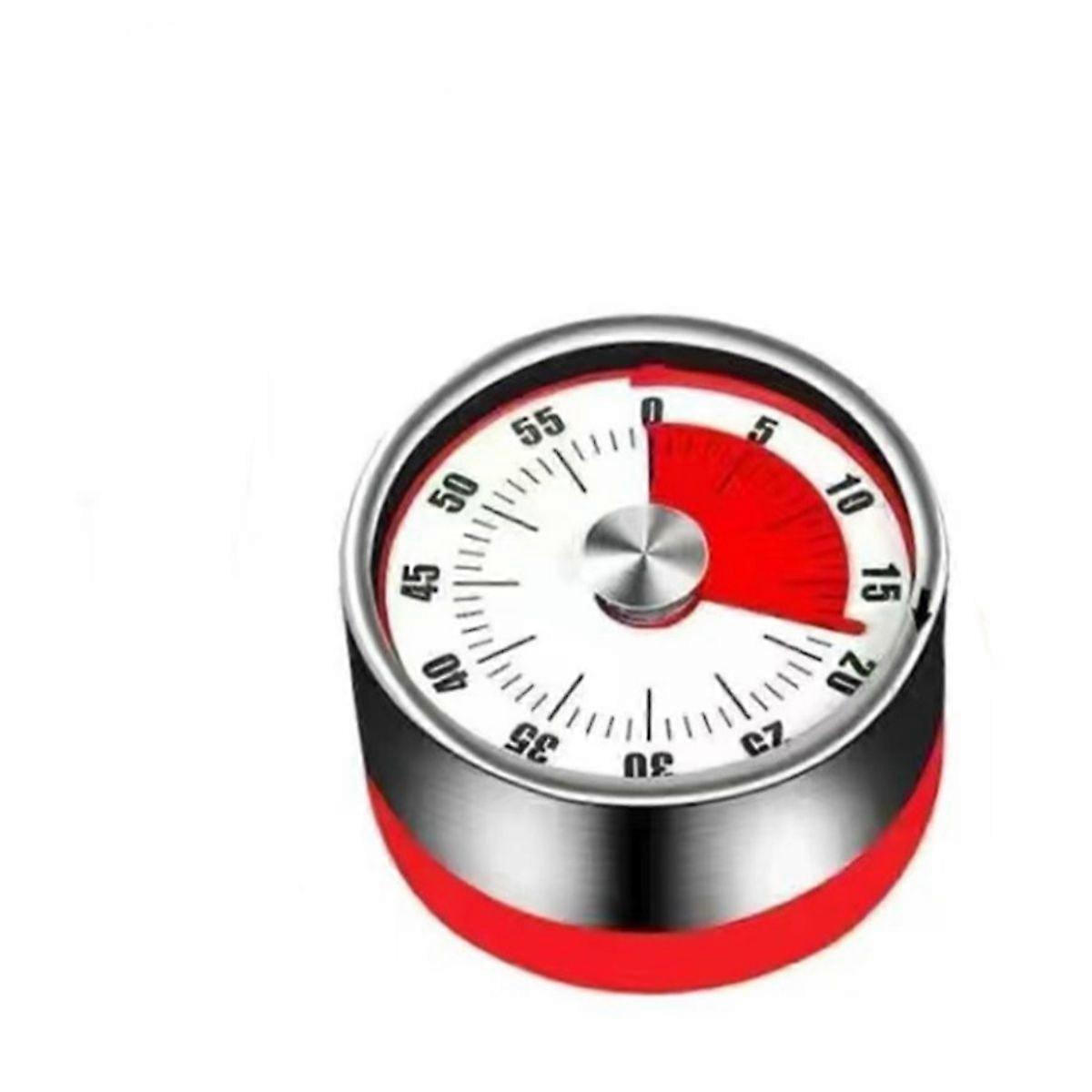 Visual timer mechanical timer learning self-discipline children's kitchen time manager countdown reminder - red