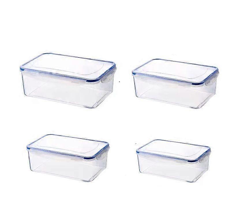 8 pieces storage containers with lids, two pieces each for small + medium + large + extra large sizes