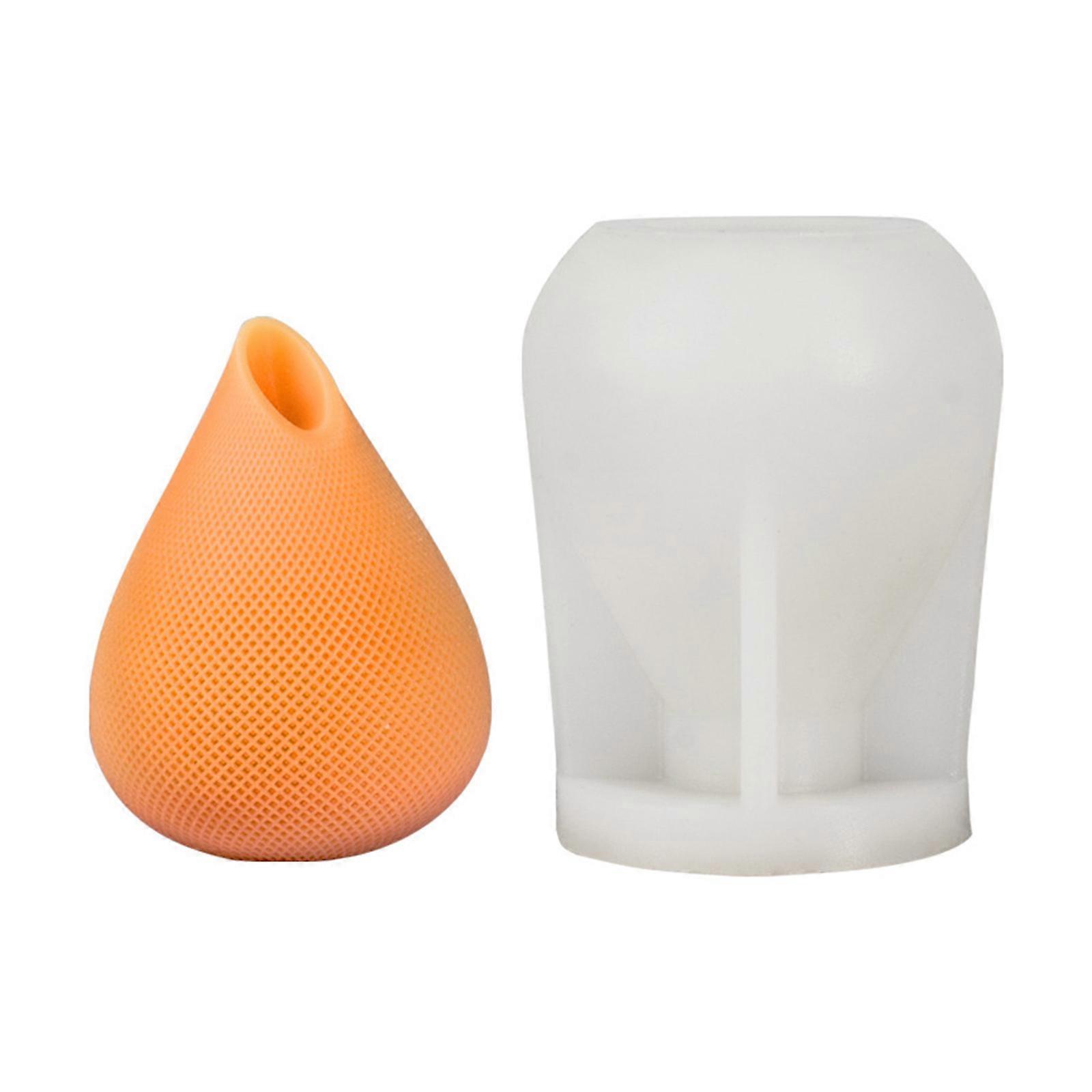 3D Water Drop Candle Mold Non-stick Easy to De-mold for Making Candle Soap Plaster Chocolate Epoxy Resin Casting Mold