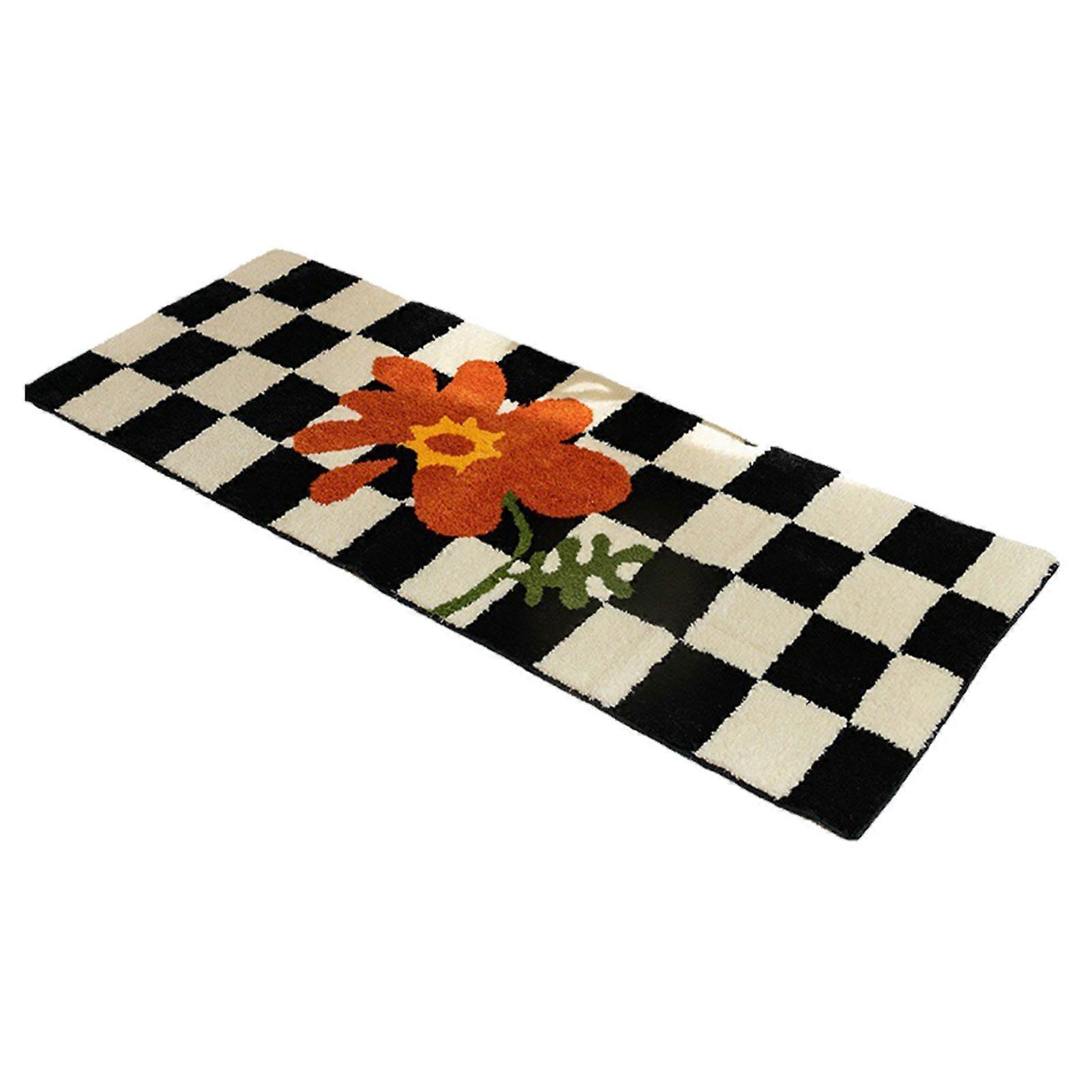 Absorbent Short Plush Polyester Kitchen Mat Non-Slip