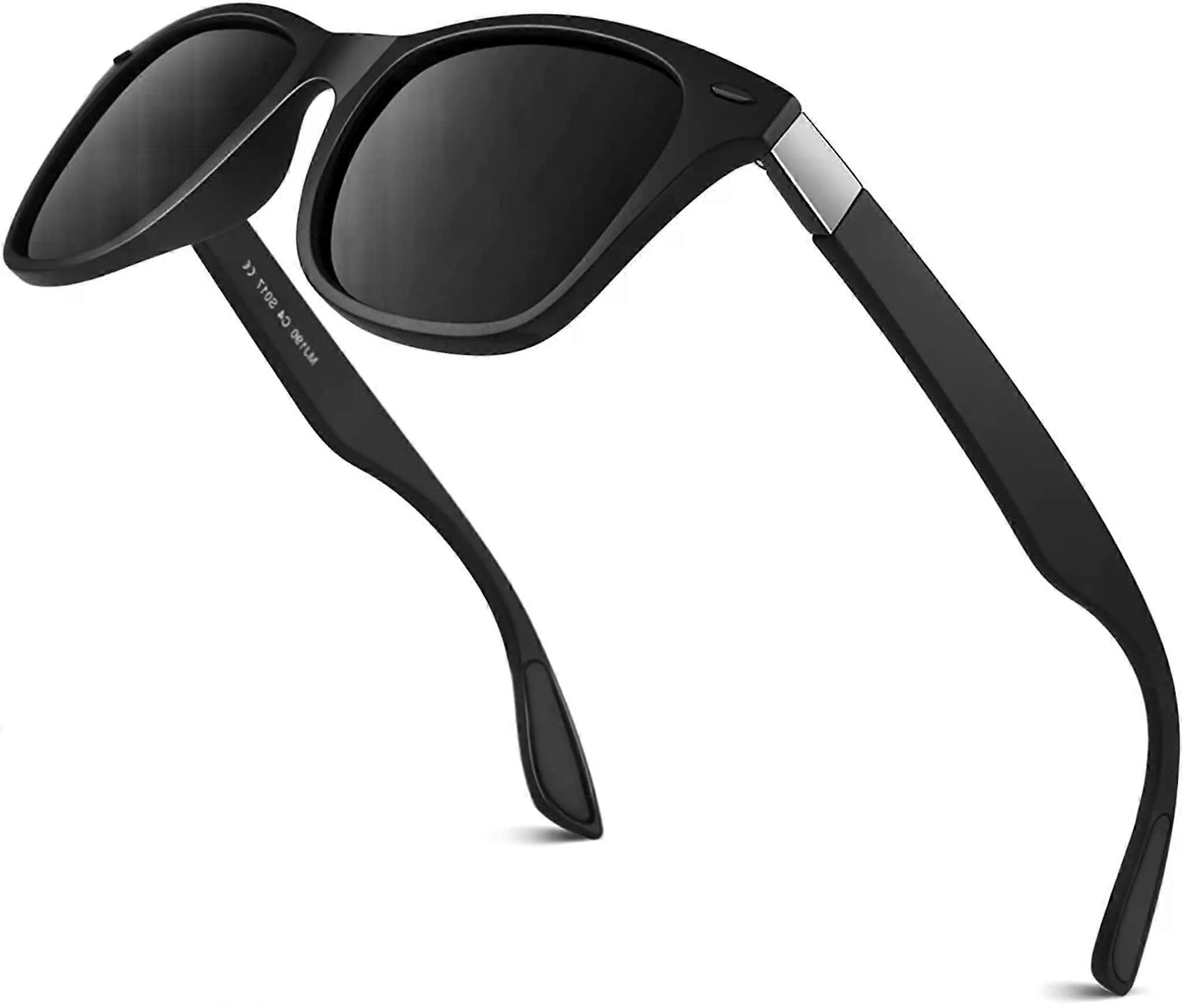 Polarized Sunglasses for Men, UV400 Lightweight Square Frame Design