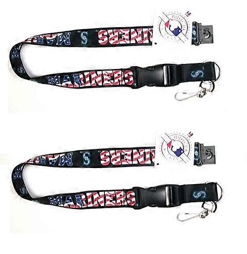 Seattle Mariners MLB Stars & Stripes Lanyard 2 Pack