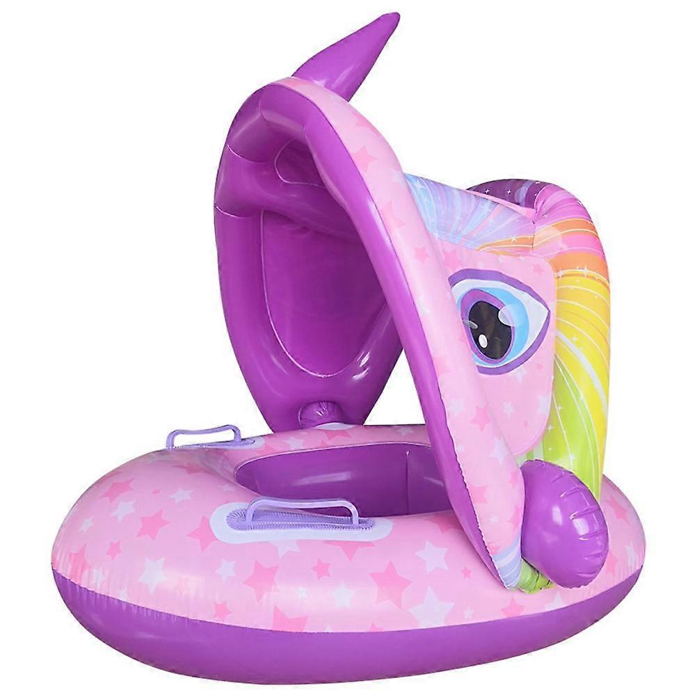 Baby Pool Float with Detachable Sun Canopy