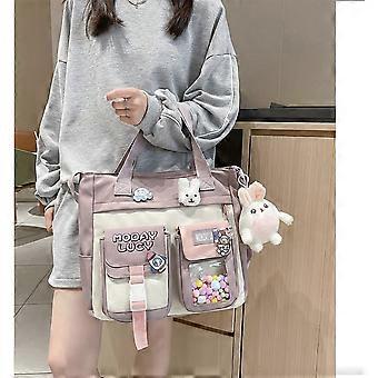 Purple Tool Bag, Kawaii One Size Backpack for Girls Shoulder Tote
