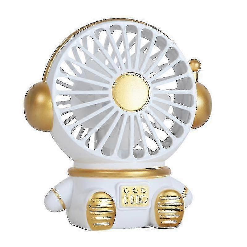 Mini Astronaut Desktop Fan Usb Charging Night Light For Student Dorm Y