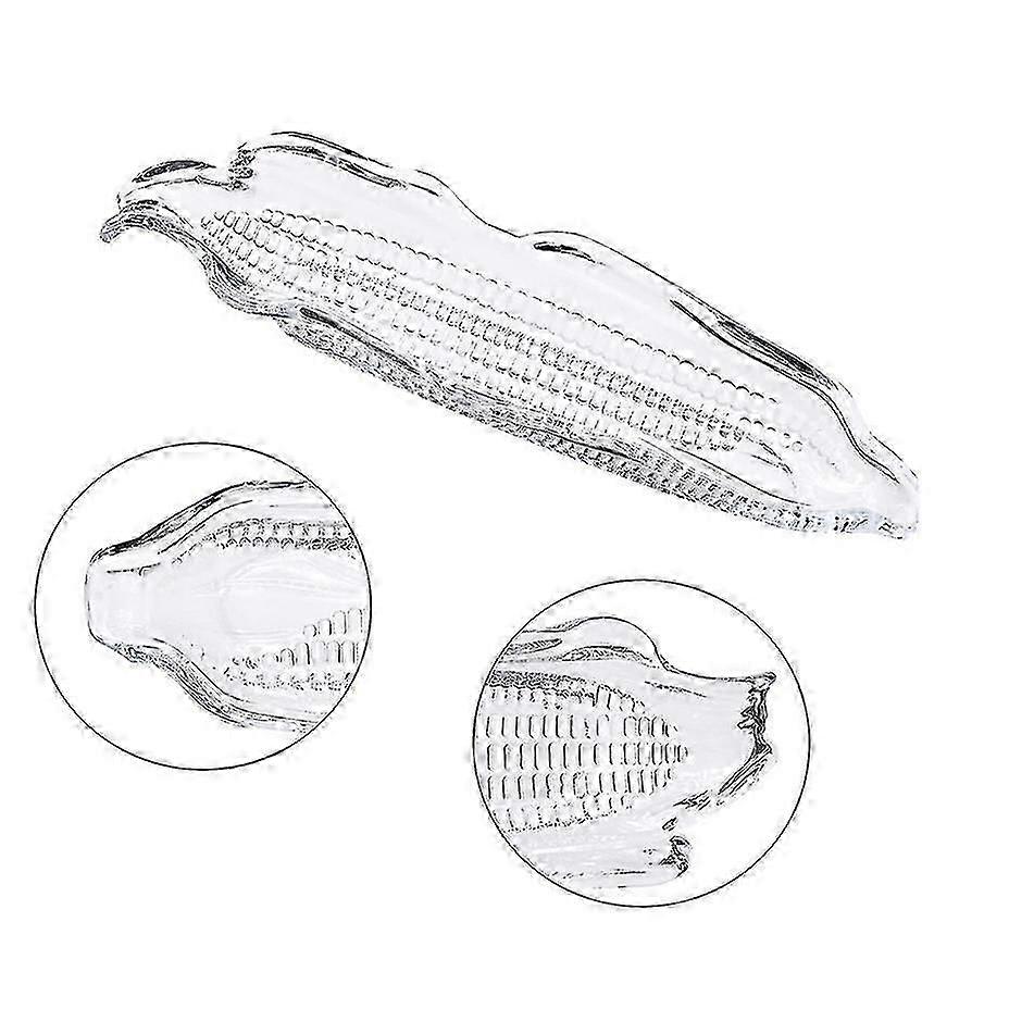 4pcs Corn Tray Plastic Corn Dish Bbq Reusable Corn Holder Plate Party Dinnerware Zekai
