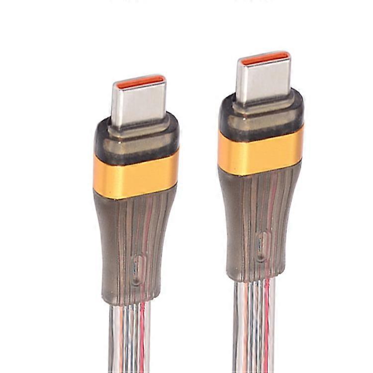 UC-003-FL-2.0M 2m USB2.0 USB-C to USB-C Flat Cable 65W Fast Charge Laptop Tablet Phone Data Cable