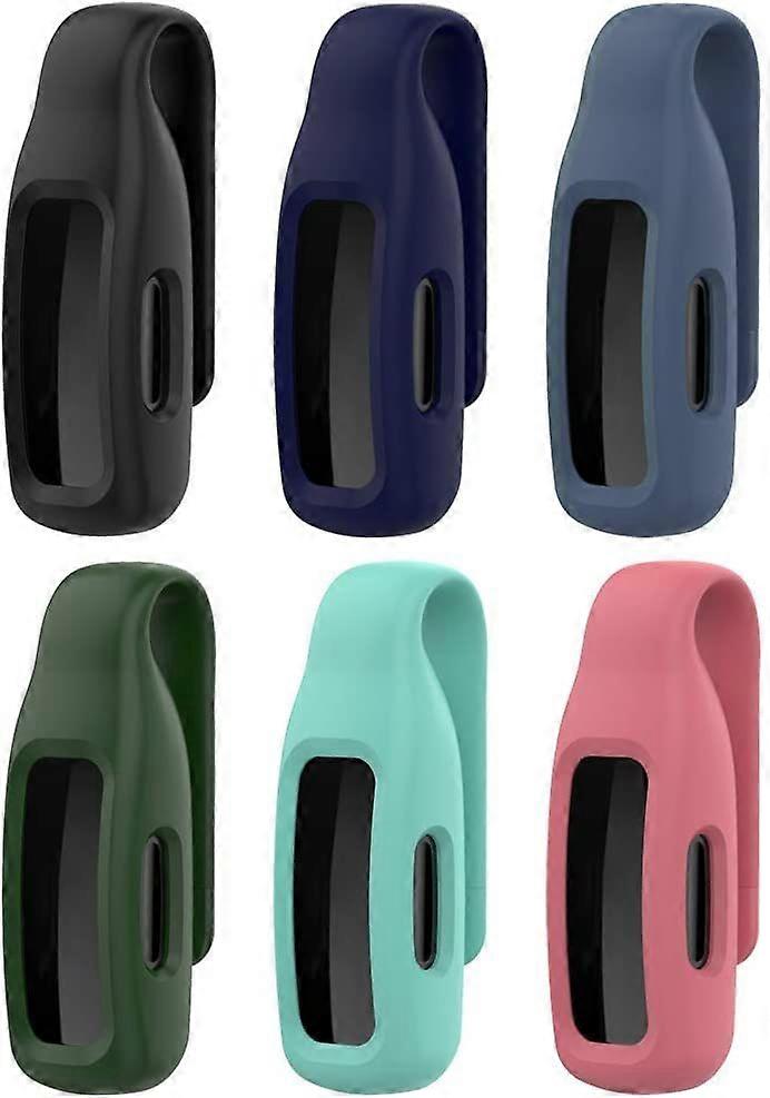 Clip Compatible with Fitbit Inspire 2 - Silicone Holder case (6 Pack)
