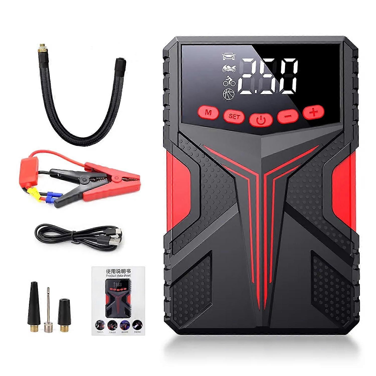 Multifunctional Jump Starter with 150PSI Air Compressor Portable Car Battery Emergency Jump Starter