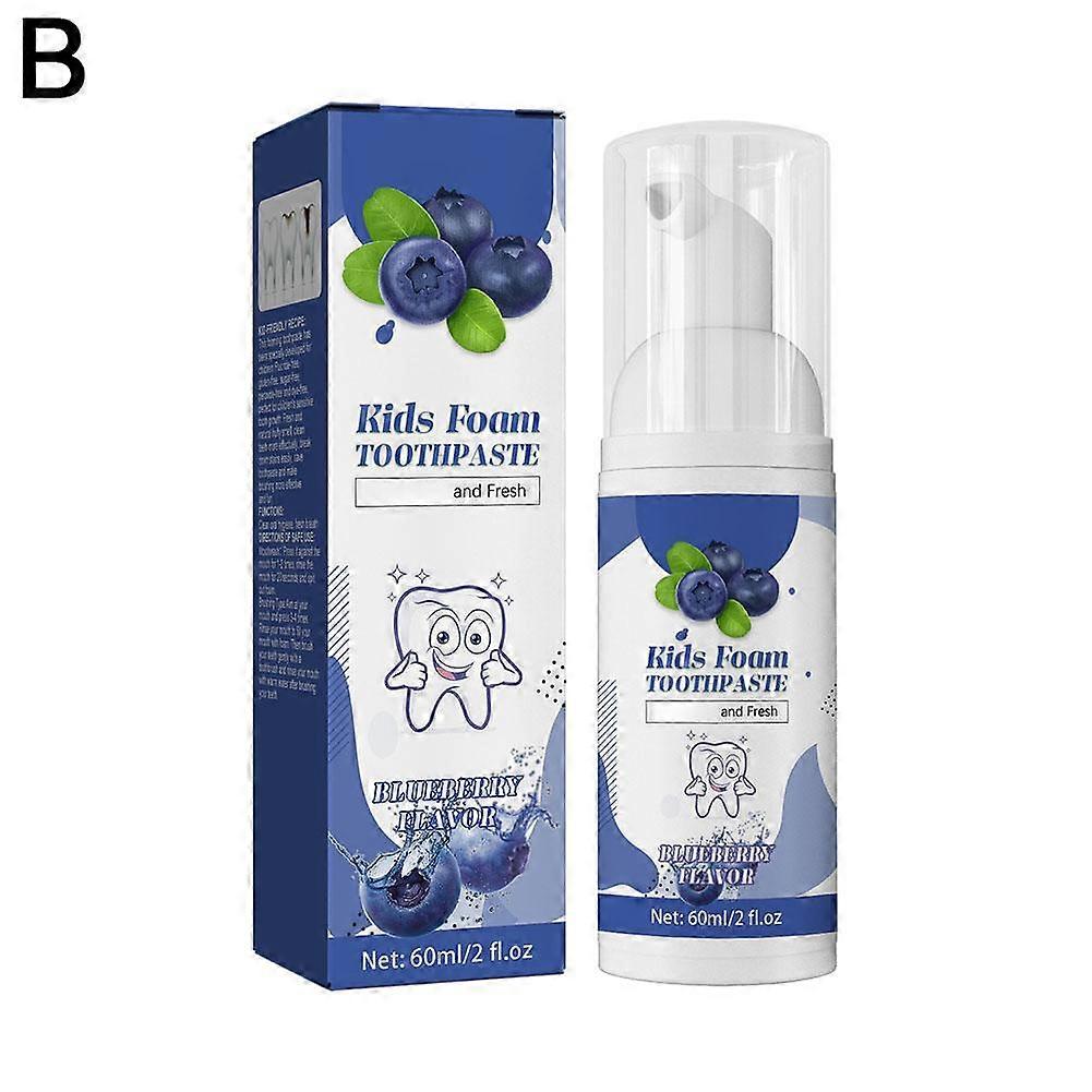 Fruit Flavoured Push-Up Children's Foam Toothpaste Prevent Tooth Decay